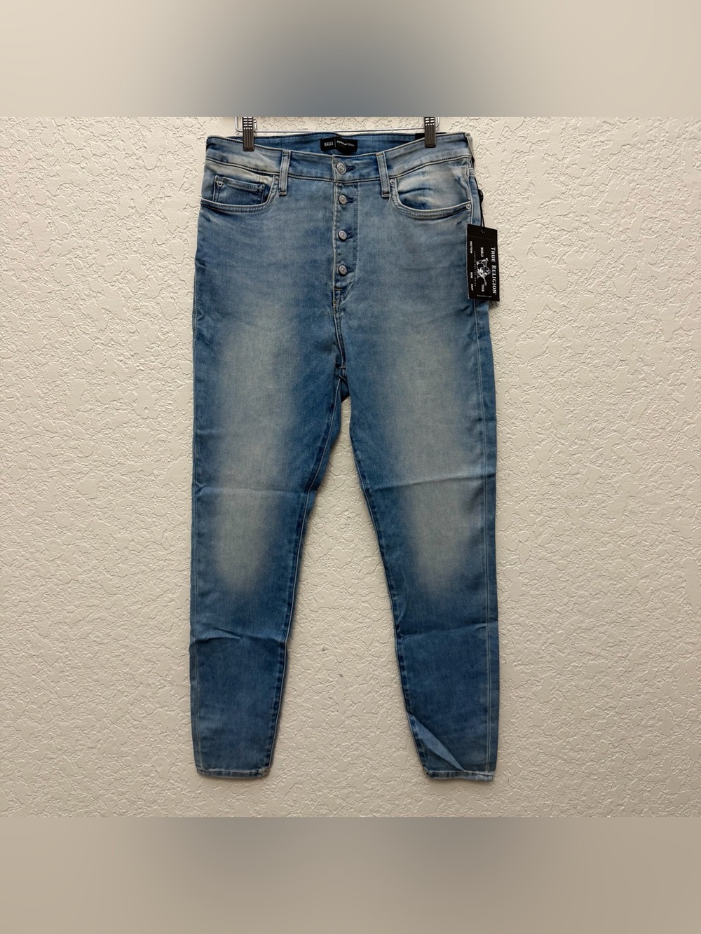 True Religion Halle Exposed Button Fly Jeans